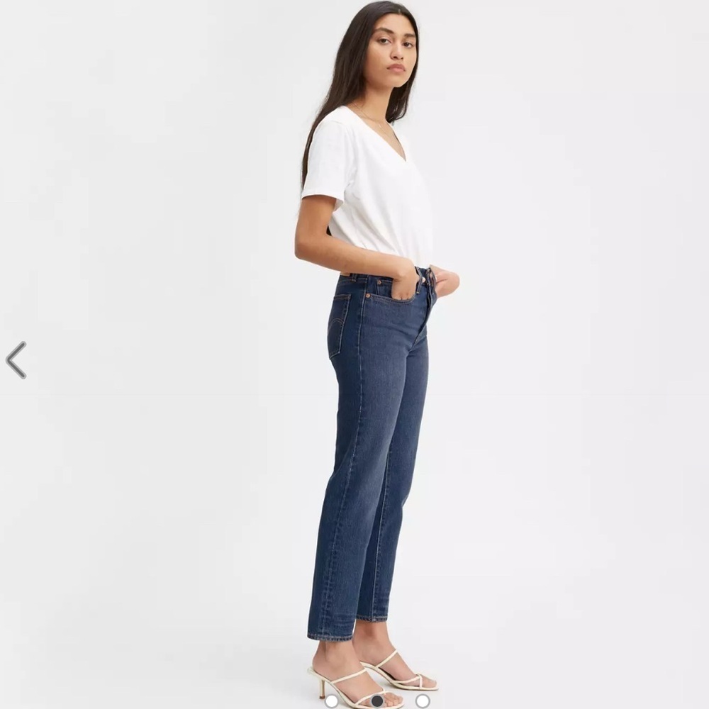 Levis ICON fit Wedgie Lifes Work Dark Wash womens ankle jeans 27 x 27